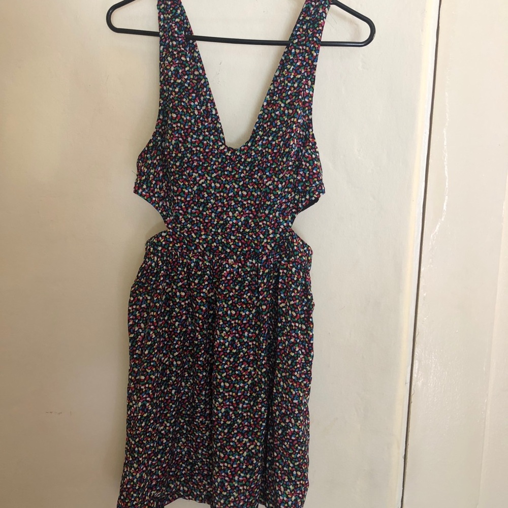 Confetti cutout dress